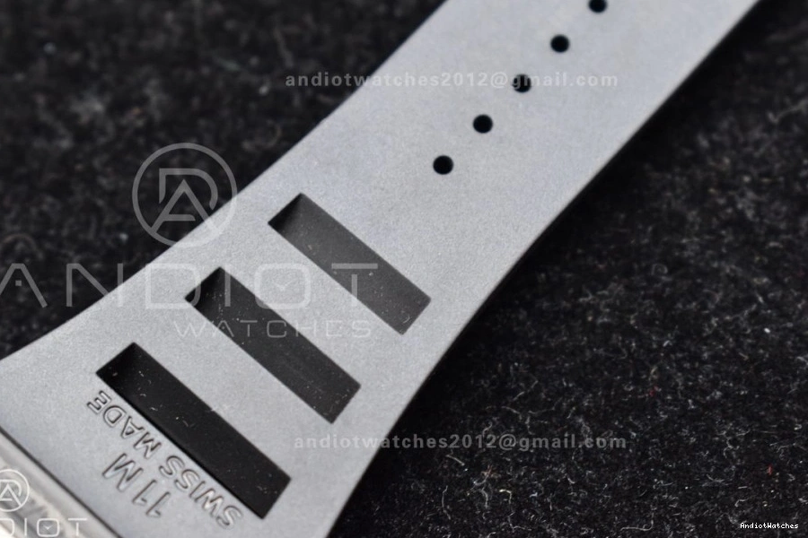 Black MIYOTA Best KUF Dial Strap Rubber Edition Red 1026 RM035-02 Skeleton Supportive on 0514